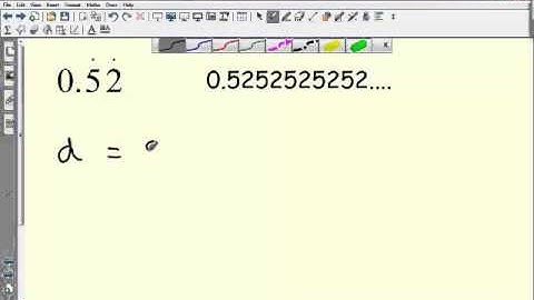 Converting Recurring Decimals to Fractions Part 1