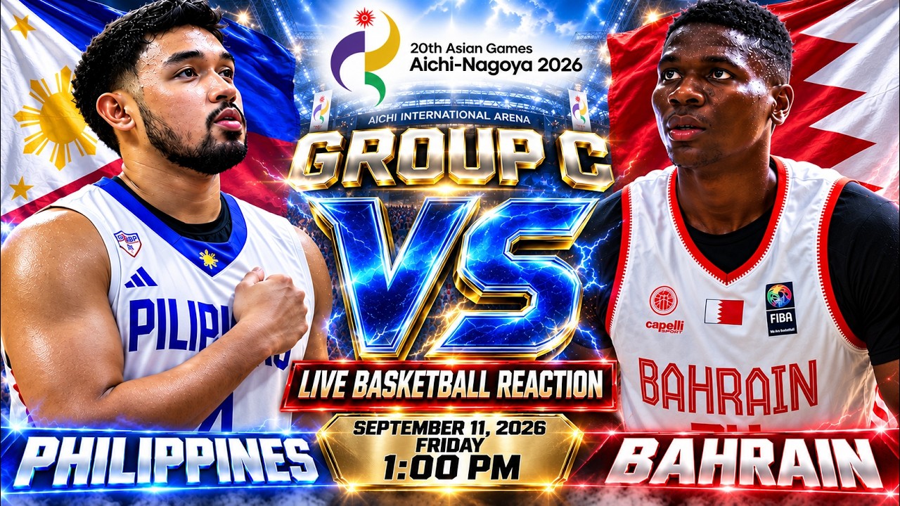 🔴LIVE! GILAS PILIPINAS vs BAHRAIN •󠁏 20th ASIAN GAMES 2026 •󠁏 PLAY-BY-PLAY COMMENTARY & SCOREBOARD