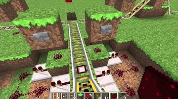 Minecraft  3 Way Rail Junction v2