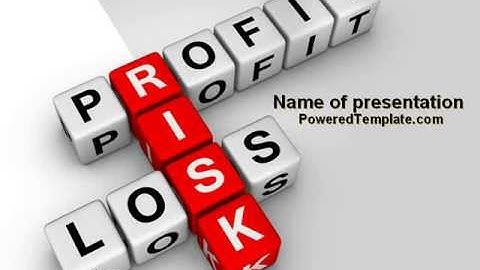 Profit and Risk PowerPoint Template by PoweredTemplate.com