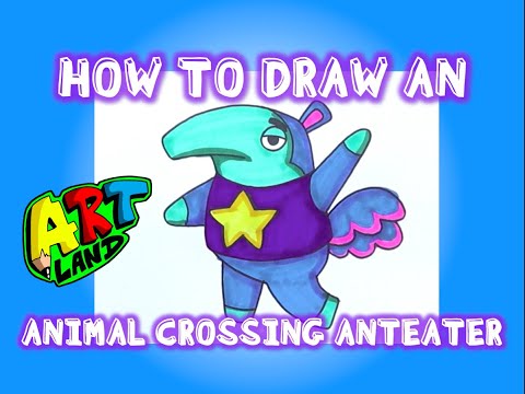 Comment dessiner un animal crossing ANTEATER