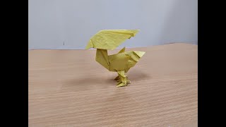 How To Make Yellow Bird | Origami Yellow Bird | Origami Bird screenshot 5