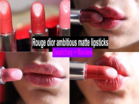 dior double rouge lipstick swatches