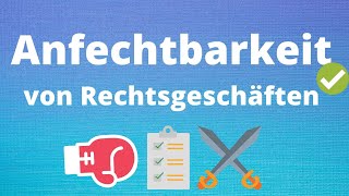 Anfechtbarkeit von Rechtsgeschäften