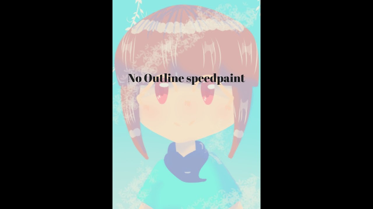 Speedpaint: 'No outline' style + Art request info - YouTube