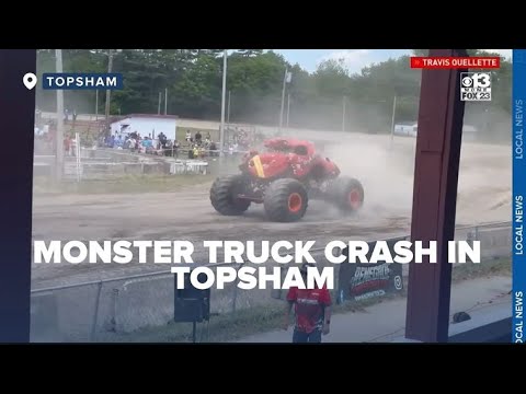 ‘Trebuie să-l scot de aici:’ Martorii descriu un accident înfricoșător de camion monstru în Topsham