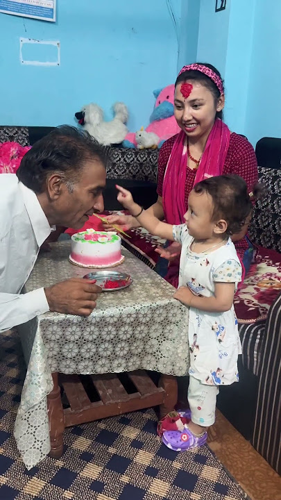 Sanu le mamu ko bday ma tika laideko re🧿😘 #videoviral #birthdayparty #fypシ゚viral #ilamuser