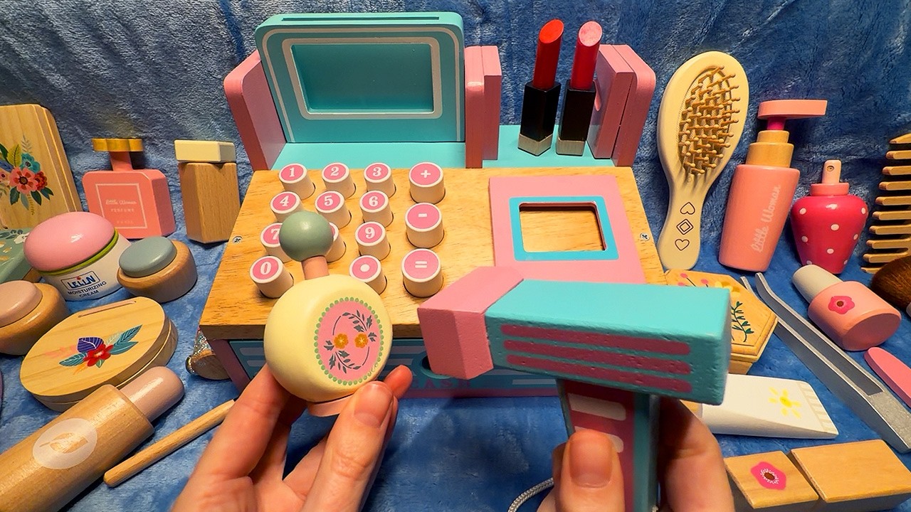 ASMR Wooden Makeup Shop Checkout RP (Whispered)