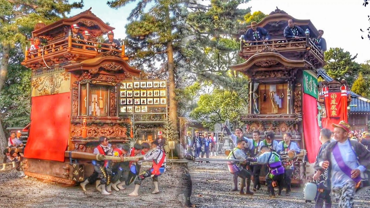 2025.4.11 武豊町 【上ヶ組·小迎組】 曳初め 【長尾部 しゃんぎり祭り】愛知県知多郡 武雄神社 山車