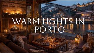 Porto cozy winter nights  Ambient 🌙 Piano  & Fireplace for Relaxation screenshot 5