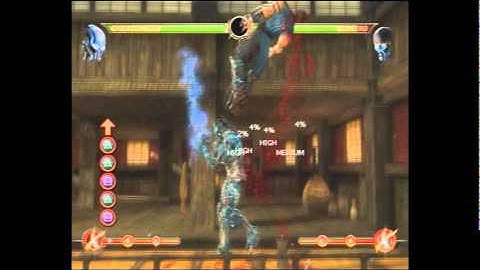Cyber Sub-Zero no meter corner combo 1(48% Damage) by FirionDarklight