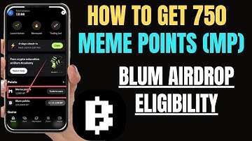 How To Get 750 MP Easily || Blum Airdrop Eligibility Criteria