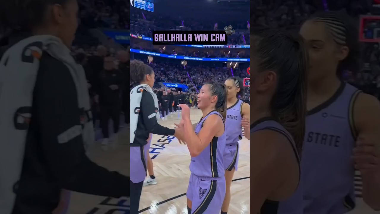 Nothing better than a home court W 🪽#wnba #goldenstatevalkyries #shorts