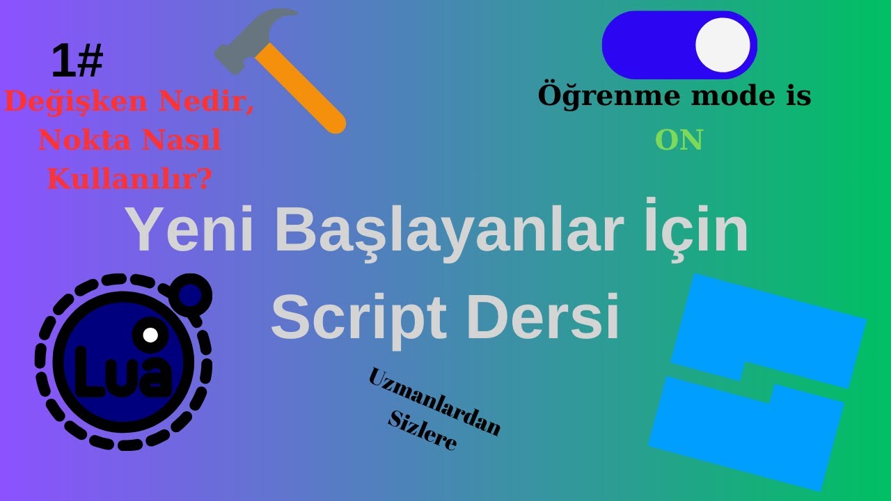 Roblox Studio Yeni Başlayanlar İçin Script Dersleri 1 - YouTube