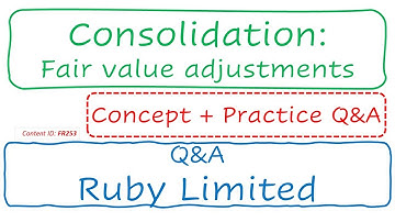 Consolidation: Fair value adjustments | Q&A Ruby Limited (FR253)