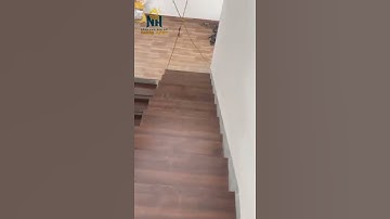 Cầu thang gỗ công nghiệp | Tổng kho sàn gỗ Nam Anh