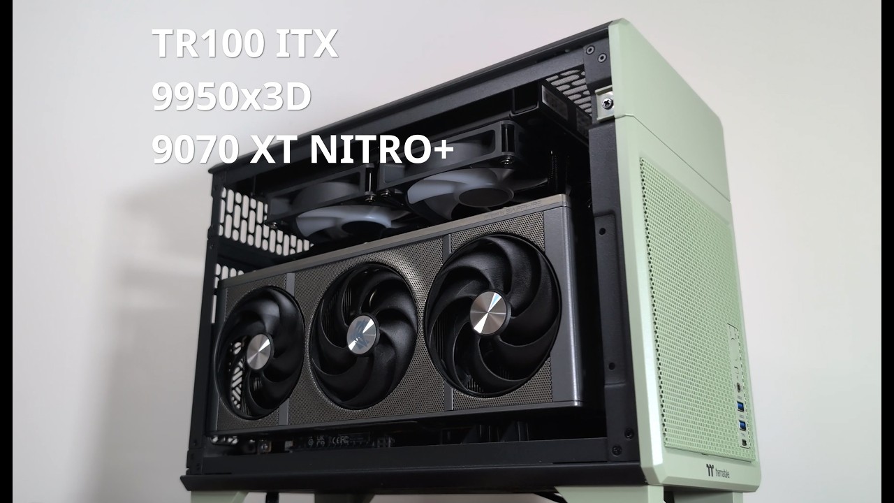 END GAME ITX ASMR BUILD - 9950X3D / 9070 XT NITRO + - YouTube