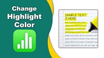 How to change highlight color in Apple Numbers (Spreadsheet) on Mac