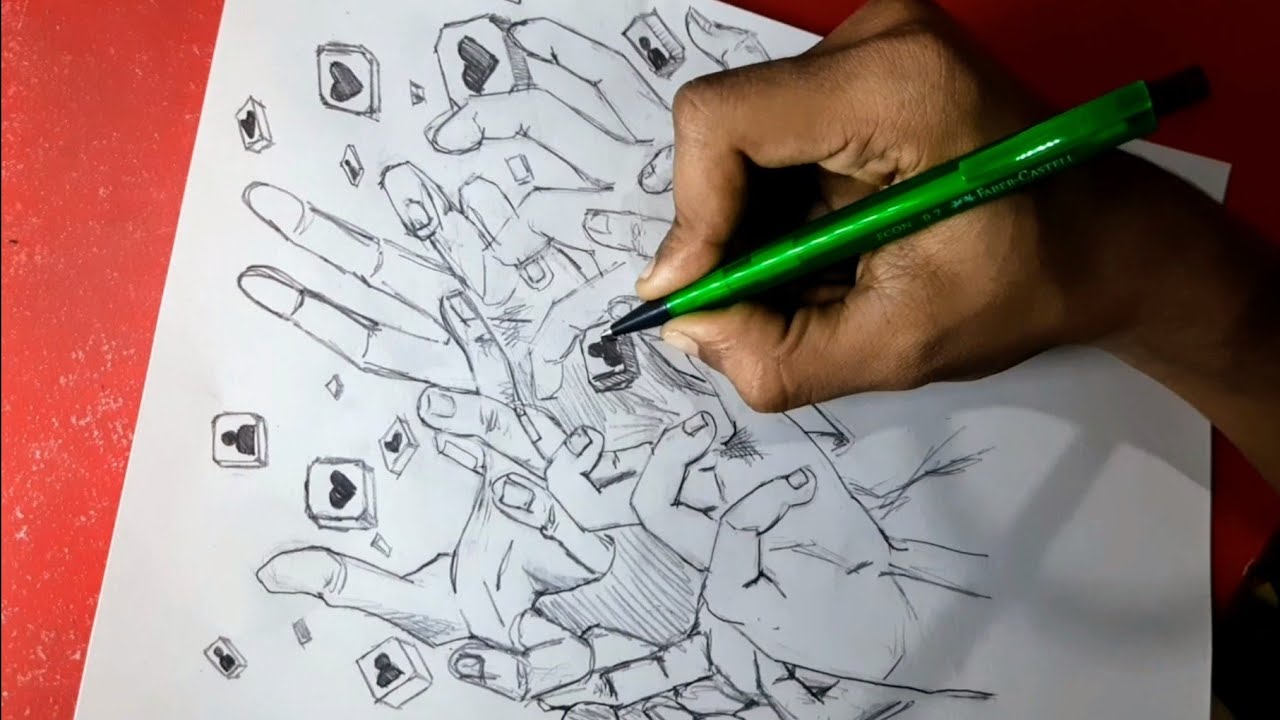 Society right now pencil sketch amazing timelapse video footage 24hours Z Simple arts YouTube