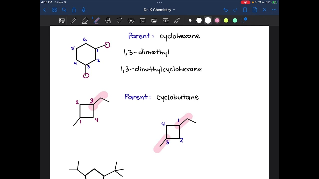 Naming Cycloalkanes With Substituents YouTube Naming Cycloalkanes With Substituents YouTube