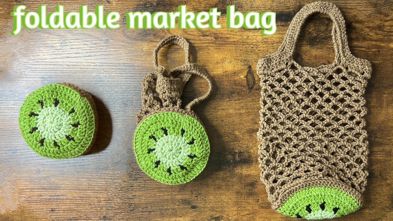 Market Tote Pattern in 3 Sizes and Produce Bags With 