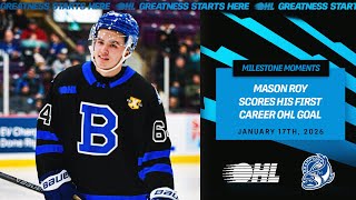 Mason Roy First Ohl Goal