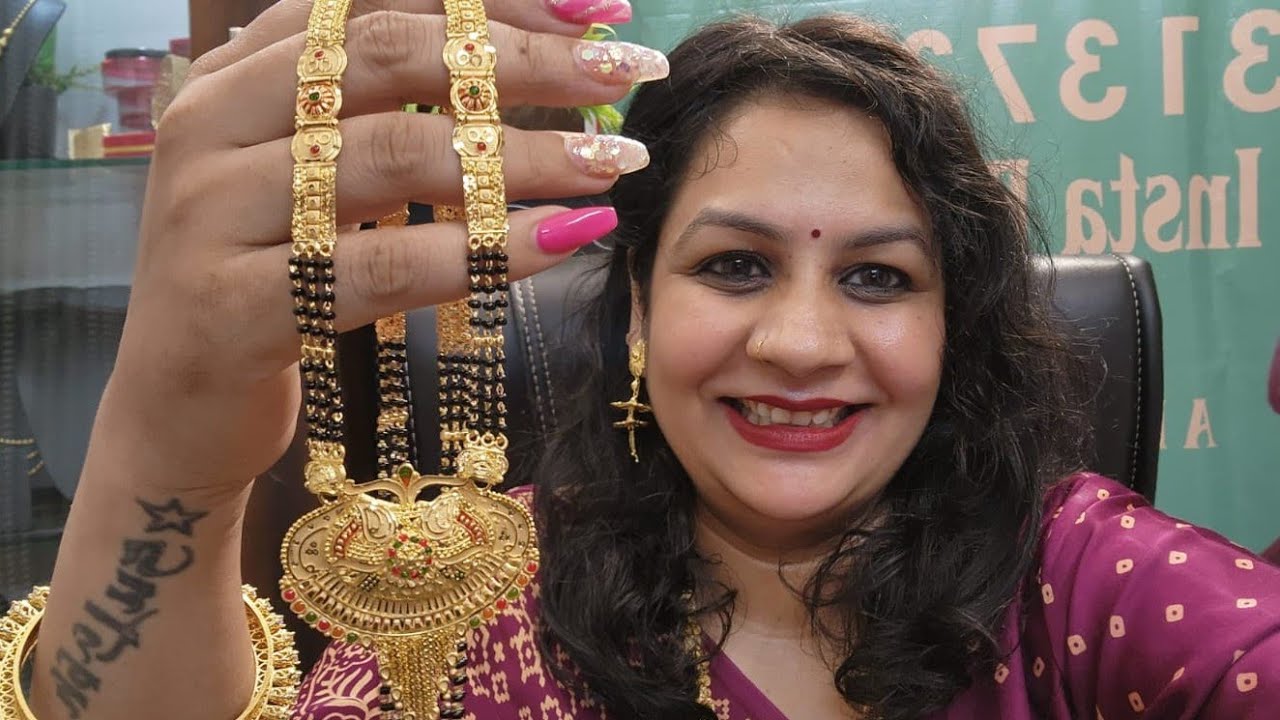22k gold Long Mangalsutra designs with price | heavy gold mangalsutra | pure gram gold MS