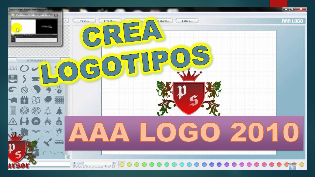 número Adicto barro Descargar e Instalar Programa sencillo para crear Logotipos - YouTube
