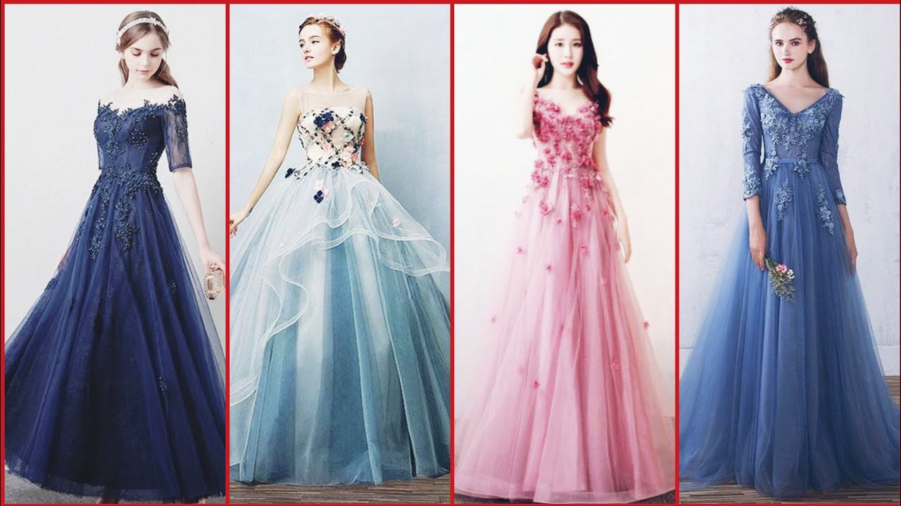 Exclusive And Impressive Designer Embellished Evening Gown /Long Prom Dresses 2020