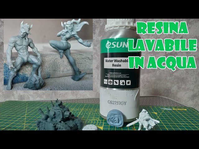 Resina Lavabile Acqua Phrozen Per Stampanti 3D - Fotopolimero UV 405nm, Poco Odorosa, 1kg Grigio - Foto 14