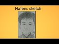 Nafees great sketch on live drawing