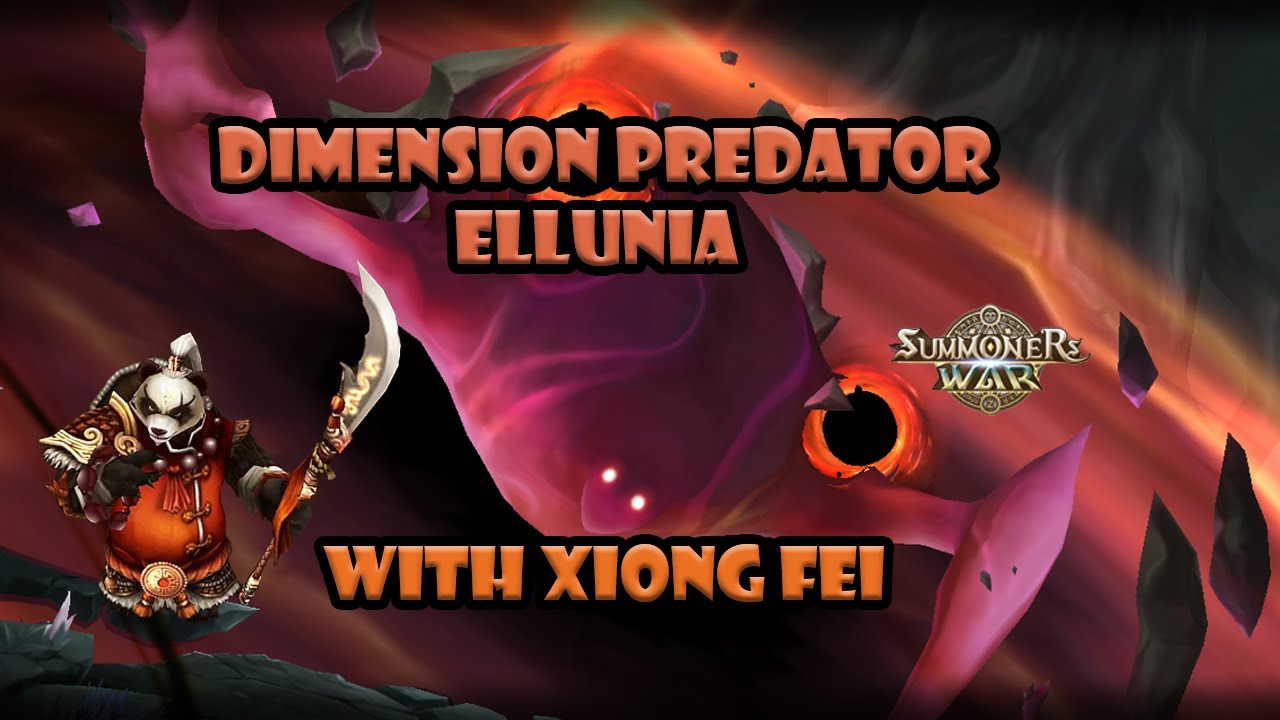Dimension Predator in Elunia Fire Predator With Xiong Fei - Summoners War