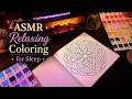 Relaxing Mandala Art With Me 🧘♀️ | ASMR Coloring