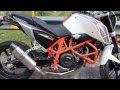 KTM Duke 690 with SC-Project Exhaust and Custom Link Pipe