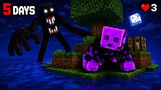 I Tried Surviving the SCARIEST Mod in Minecraft on an Island… (Dwellers Mod)