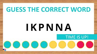 Guess the Correct Word! Unscramble in Record Time! 6 Letters | Agent Quiz