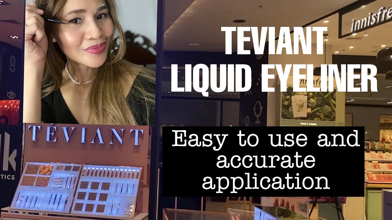 TEVIANT LIQUID EYELINER (Italian brand) REVIEW YouTube
