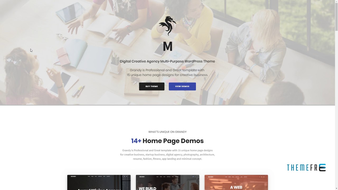 Grandy - Creative MultiPurpose WordPress Theme - YouTube