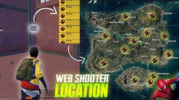 Spider Man Web Shooter All Location BGMI // Web Shooter All Location Spider Man Mode BGMI (BGMI) 1.8