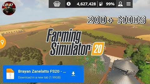 ♻️fs 20  largest new mod  apk SIZE:- 1.99GB😱😱 #fs20