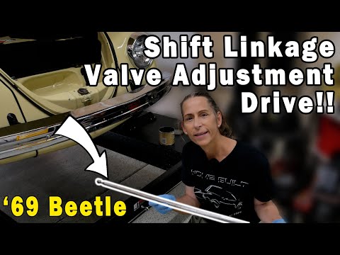 VW Beetle Wont Shift!!  Shift Linkage, Valve Adjustment and Drive!!