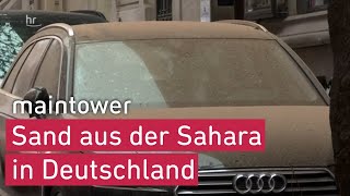 Blutregen & orange-roter Himmel: Sahara Sand über Deutschland I maintower