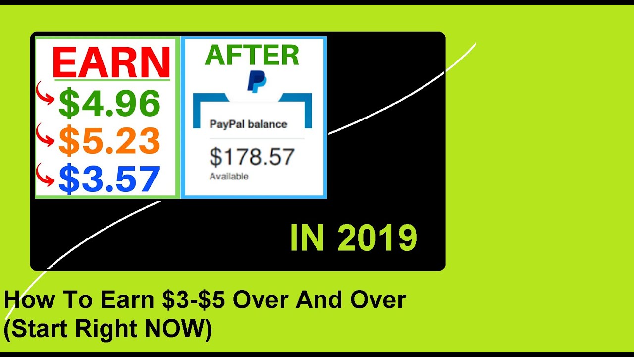 How To Earn $3 $5 Over And Over 👉Start Right NOW (in 2019)