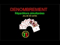 Denombrement  jeu de 32 cartes  rpartitions simultanes  temastudy