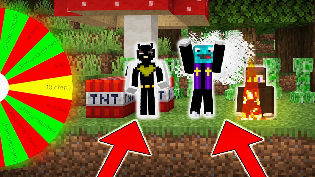 DOHRAJEME MINECRAFT S KOLEM ŠTĚSTÍ/NEŠTĚSTÍ?!😱 | DLOUHÉ |Morry&​⁠@BowTeaG&@tady_lukas&Faster