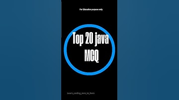 Top 20 java Interview Questions || Ask in every company and exam #shorts #codinginterview