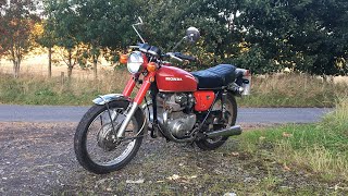 1971 Honda CB350 first ride, but not without issue