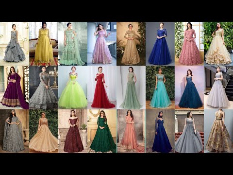 🧡 Beautiful & Stylish Party Wear Long Gown | Latest Net Gown Design 2022 | Party wear Net