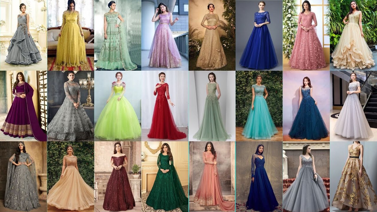 PARTY WEAR DRESSES/GOWNS - YouTube