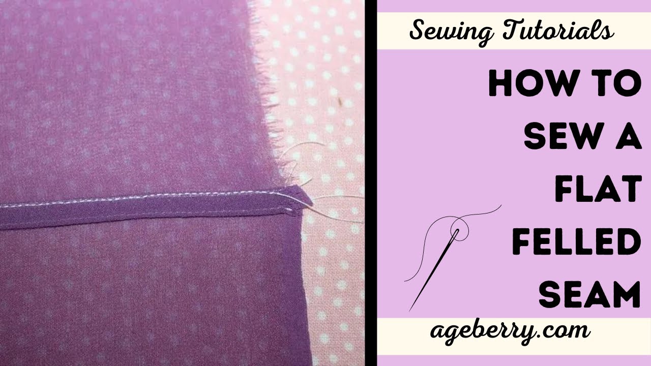 How to sew a flat felled seam the easy way - YouTube